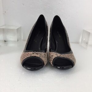 Dressbarn Animal print shoe. Brown/Tan. Sz 8W